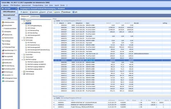 BueroWARE Screen